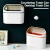 Мусорный бак на столешнице с прозрачной крышкой, съемный современный современный контейнер для хранения мусора большой емкости, кухонные принадлежности