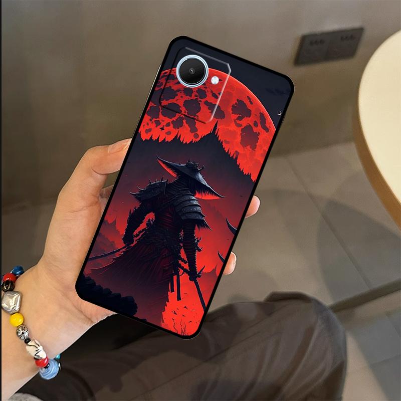 Japan Ninja Samurai Red Sun Case For Realme C53 C55 C51 C25 C63 C61 C65 C67 C71 C75 GT6 GT7 Pro 11 12 13 14 15 Pro Plus