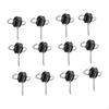 12Pcs Electric Fence Gate Handle Anchors,Wire Insulators,Screw In Insulator for Wood Post,Electric