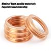 100~10Pcs Car Engine Oil Drain Plug Gasket 1102601M02 Copper Colored Oil Drain Plugs Crush Washers Gaskets Rings for Infiniti