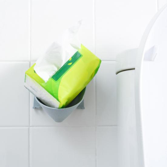 Soap Dish Wall Mounted Water Draining Quick Dry Water-free Soap Sponge Holder for Home