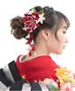 Волосы для выпускного вечера Tsumami, 3 предмета, вишневые, для выпускного вечера, сделано в Японии [SOUBIEN] Украшение, церемония, церемония, ремесло, набор, красный,
