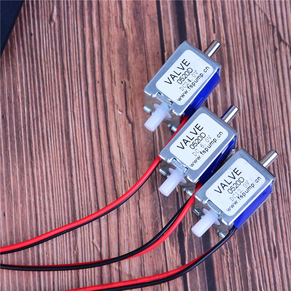 Электромагнитный клапан постоянного тока 6/12/24 В Н/З нормально закрытый мини для газового воздушного клапана