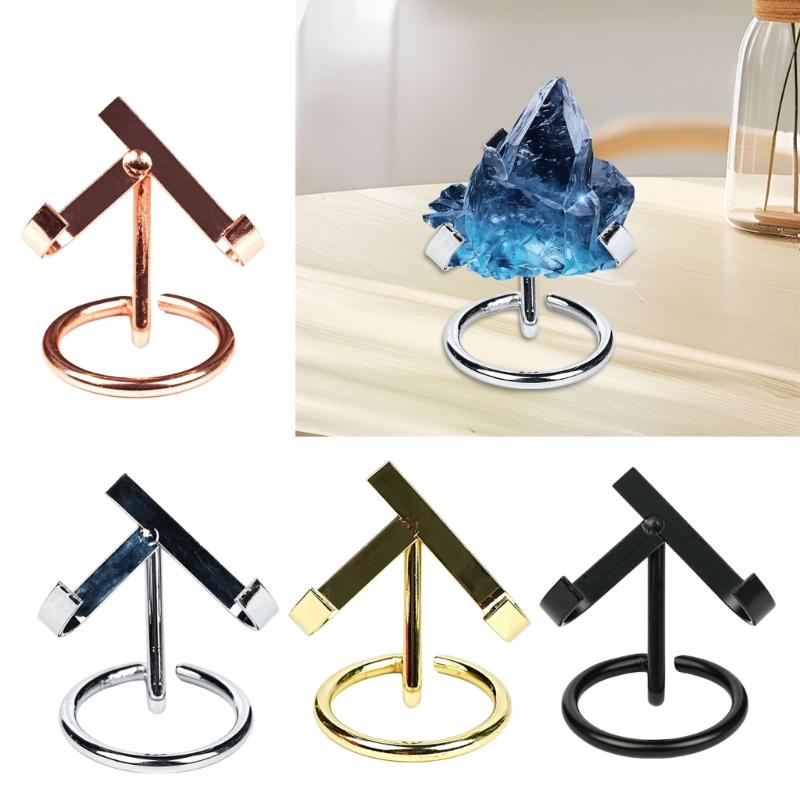 Multipurpose Metal Easels for Mineral Collections Specimen Holder Rusts Resistant Decorative Rock Displays Stand