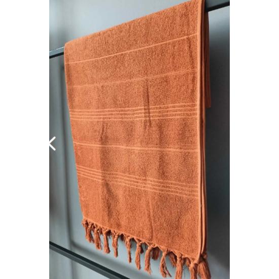 Большое пляжное полотенце для душа 100x170 см с бахромой, 100% хлопок