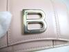 Оригинальный BALENCIAGA HOURGLASS Светло-розовый кожаный мини-кошелек-трифолд #9641 Открытая коробка
