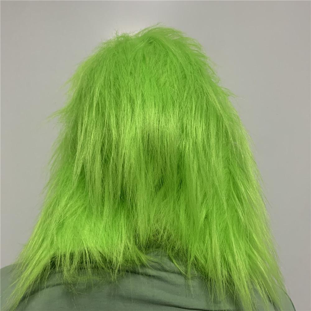 Christmas Thief Green Hair Mask Grinch Hood Mardi Grinch Mask