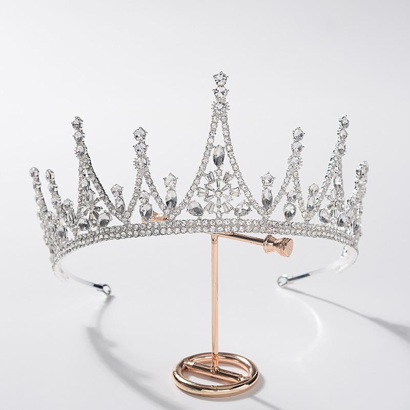 Свадебная тиара золотая барочная корона атмосферное свадебное платье свадьба взрослая день рождения принцесса корона