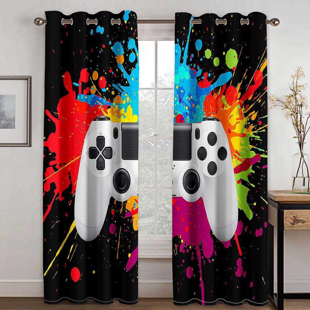 3D игровые шторы для гостиной тонкие полиэстеровые шторы занавески для окон ткань для спальни аксессуары декор