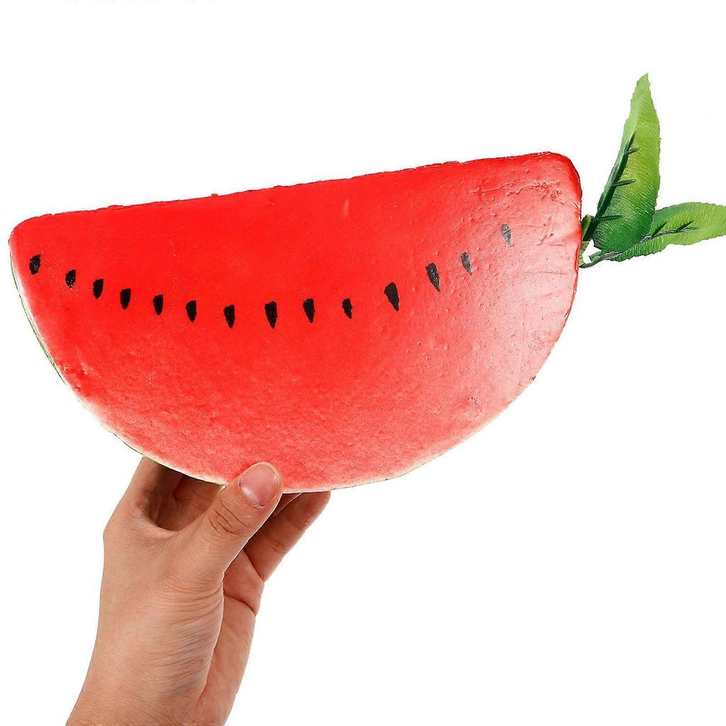 Simulation Watermelon Slice Artificial Fruit Slice for Decor 2Pcs Red Foam