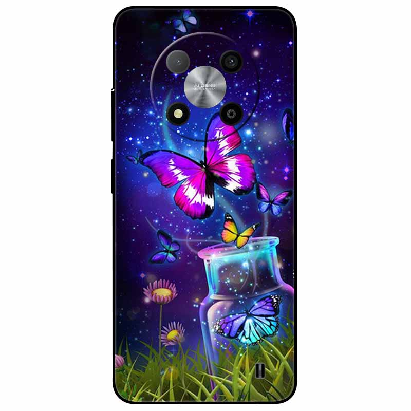 For ZTE Blade A73 5G Case Silicone Tiger Cat TPU Black Bumper Para for ZTE BladeA73 A73 5G Phone Cover Soft Protective Coque