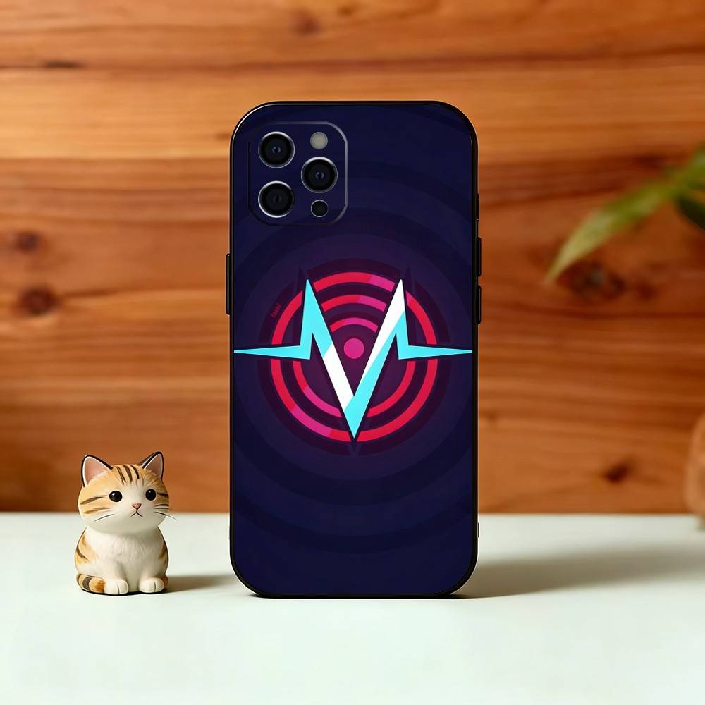 H-Hazbin V-Vox Чехол для телефона для iPhone 17, 16, 15, 14, 13, 12, 11 Plus, Pro Max, Другие Мягкий Черный Чехол