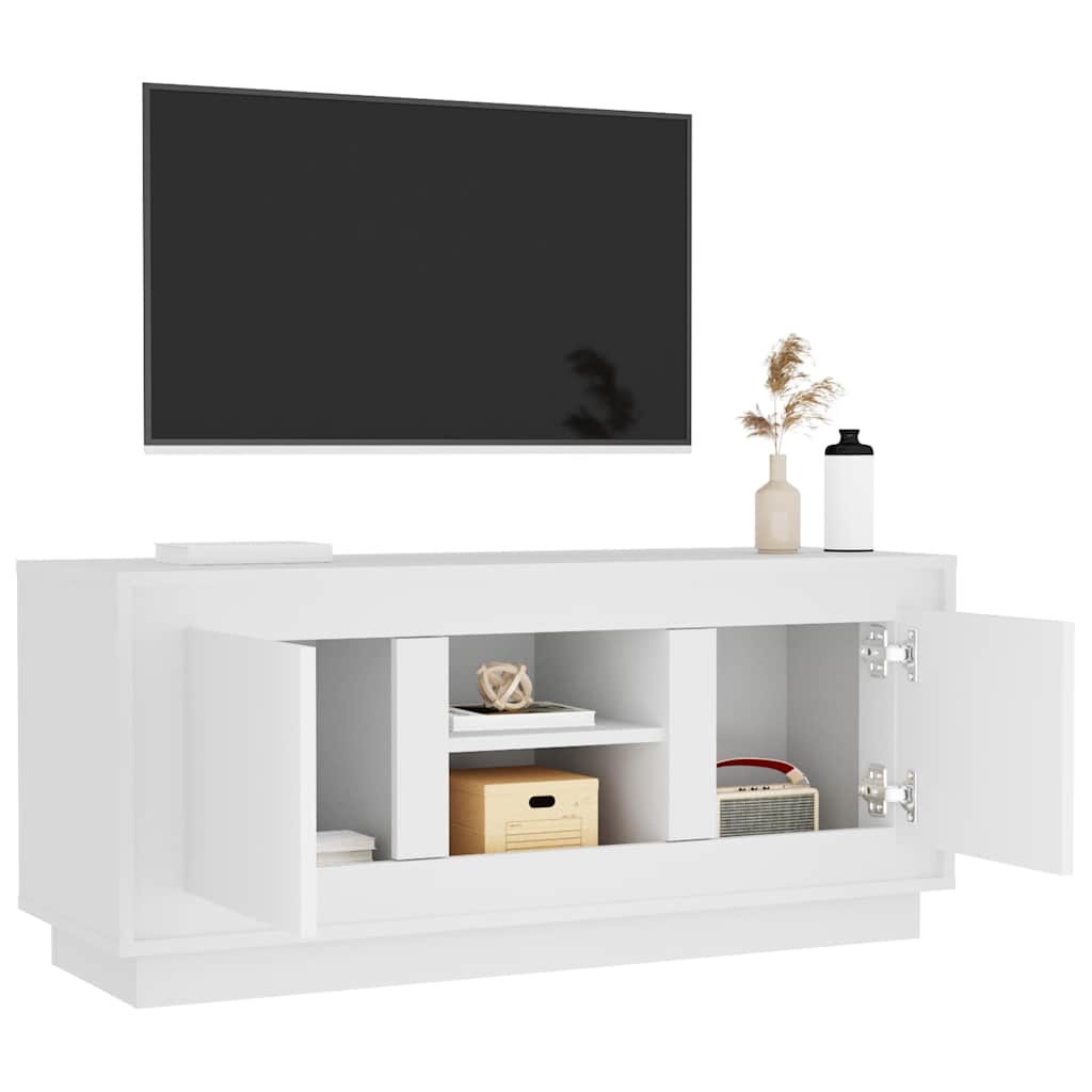 Vidaxl Тумба под телевизор, Белая, 102x35x45 см, Материал: Древесно-стружечная плита