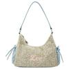 New Lee Fabric Shoulder Bag Women's Beige Cyan LE250033M-422