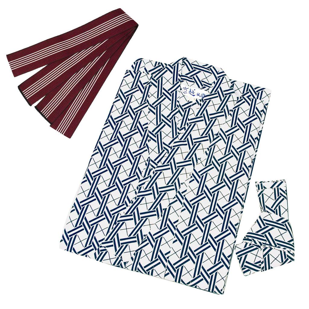 Набор Yukata Inn [KYOETSU] Набор, юката, 3 предмета (Inn Yukata, оби, шнурок), Женский (135, 02)