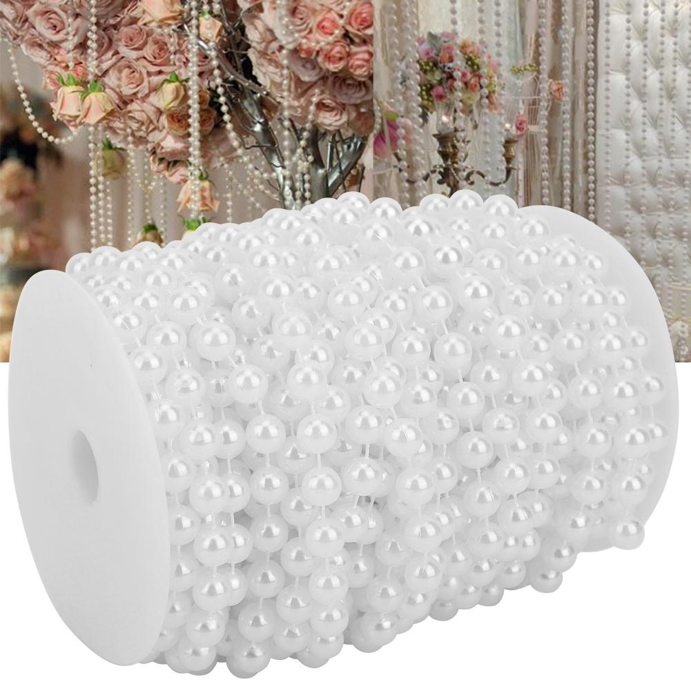 10mm Prl Bd String 20m ABS Faux Prl Bd Clothing Accessories for   Doors Decoration