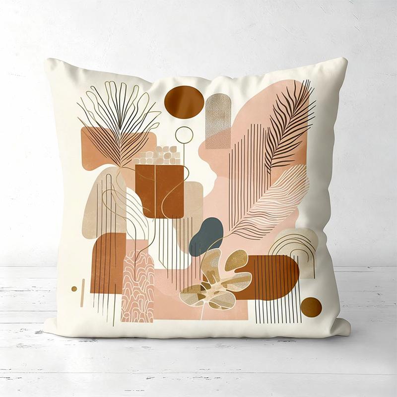 Богемные наволочки с цветочным и растительным узором, полиэстеровая наволочка, декоративная подушка для дивана, подушка для изголовья
