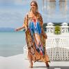 Cotton Long Beach Dress Cover-Ups for Women Pareo De Plage Swimsuit Cover Up Beach Sarongs Swimwear Kaftan Beachwear EMA