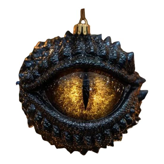 Dragon's Eye Christmas Ornament Mystic Dragon Eye 2D Flat Acrylic Xmas Tree Hanging Ornaments for Fantasy Lovers