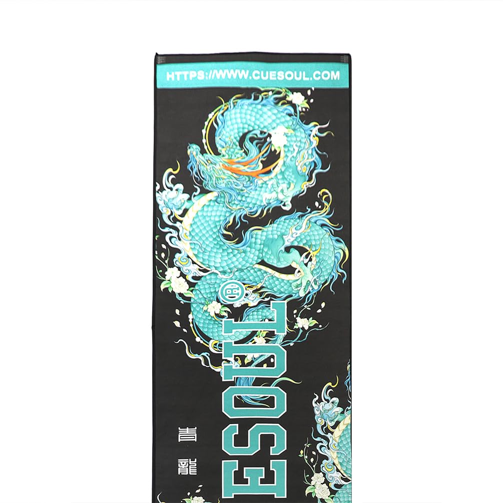 CUESOUL Heavy Duty Dart Mat Official Soft Steel Tip Throw Line Seiryu Design & CSDA-BD-10