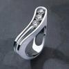 New Silver Jewelry Irregular White Zircon Openwork Ring for Men and Women Party Wedding Jewelry Gifts Drop Shipping