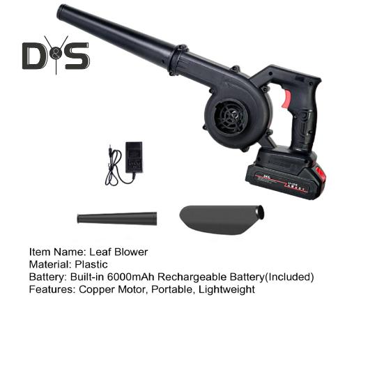 Беспроводная воздуходувка для листьев с медным мотором, портативная электрическая воздуходувка для листьев, мощная, для уборки сада, двора, патио, ухода за газоном, ручная уборка листьев