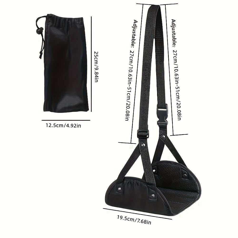 Airplane Foot Pedal Ergonomically Designed with Felt Pad - Portable Travel Hammock for Relieving Fatigue and Office Sling