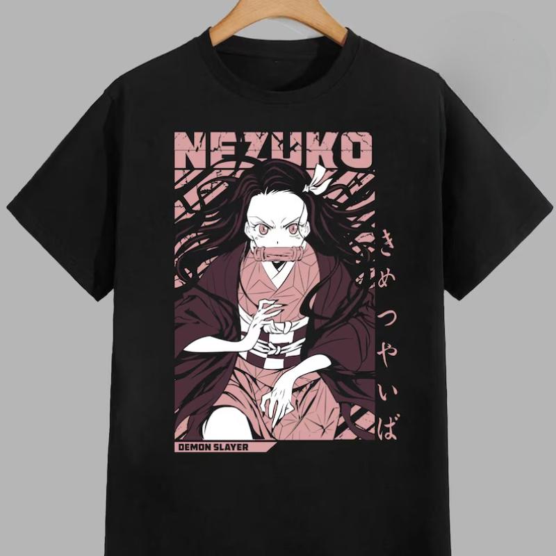 Demon Slayer Print Unisexs and Womens cotton Tshirts 2026 summer Cartoon pattern Loose casual shortsleeved top