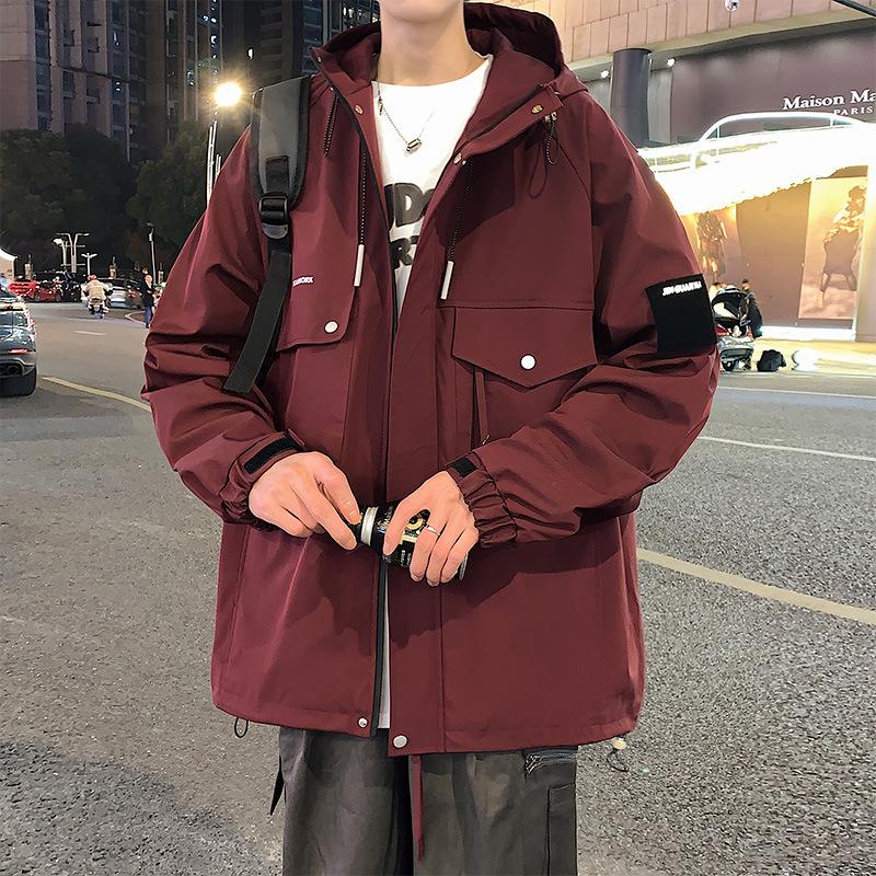 Уютная куртка, повседневная, универсальная, большого размера, мужская, с несколькими карманами