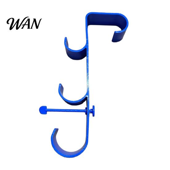 Easy Install Pool Hook Hooks Adjustable Swimming Bracket Hanger Drill-Free Clamp-on Installation Durable Multifunctional Storage for Poles