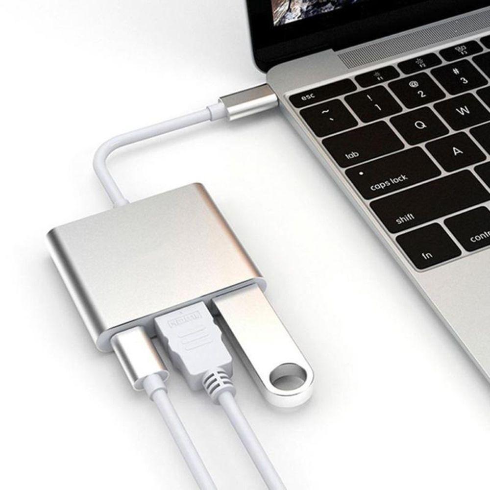 High Performance Multi-port Adapter Converter USB 3.0 4K HDMI 3 in 1 Hub USB 3.1 Type C