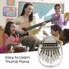 Finger Thumb Piano 8 Key Mini Thumb Piano Musical Instrument Portable Kalimba Thumb Piano for Kids Adults Beginners