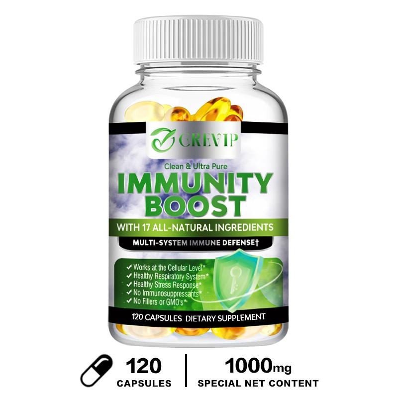 GREVIP - 1000mg Elderberry Extract - Ginger Root Beta-Carotene - Antioxidant, Healthy Immunity