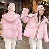 Зимняя новая пуховая одежда женская короткая утолщенная стеганая одежда корейская версия свободная одежда для хлеба студенческая стеганая куртка