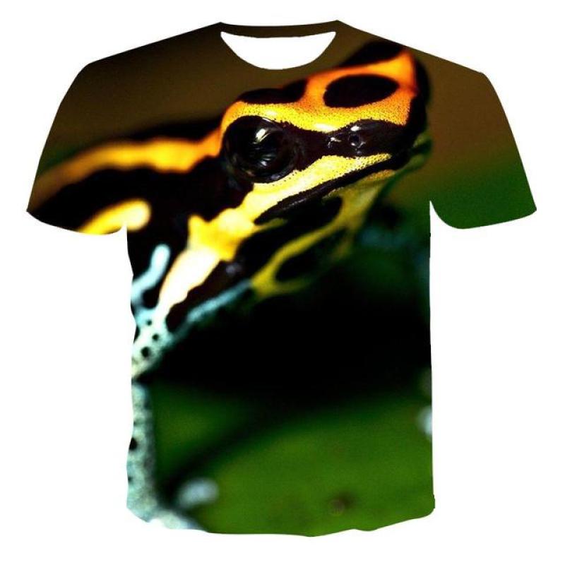 Summer 3D Funny Tree Frog Graphic T Shirts For Men Fashion Casual Animal Print T Shirt Personality Interesting Trend T-shirt