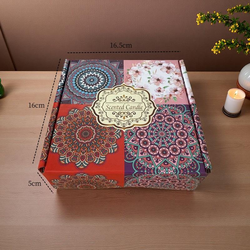 Ароматическая свеча в жестяной банке с сухоцветами - Долгоиграющий, романтичный аромат для спальни и для устранения запаха дома