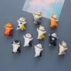 10Pcs Fridge Stickers Cartoon Cat Shape Magnetic Refrigerator Stickers Home Decoration Multi-Function Memo Holder