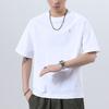 New Summer High-density Knitted Loose Printed Men's T-shirt Short-sleeved