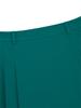 Wide Angle Co Mid-Length Fine Pleated Culottes L_Green