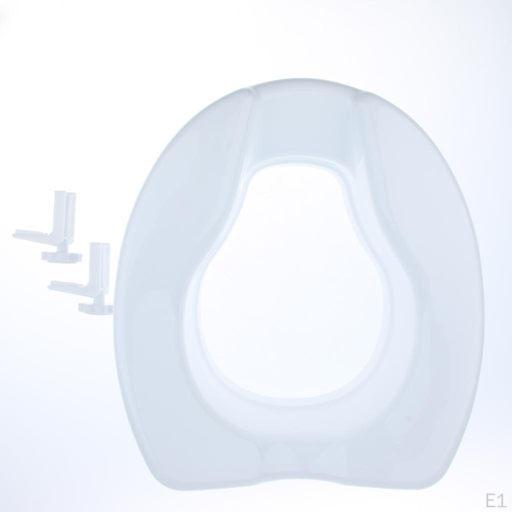 Portable Elevated Raised Toilet Seat Riser, White Color, 41 * 16 X 37 Cm