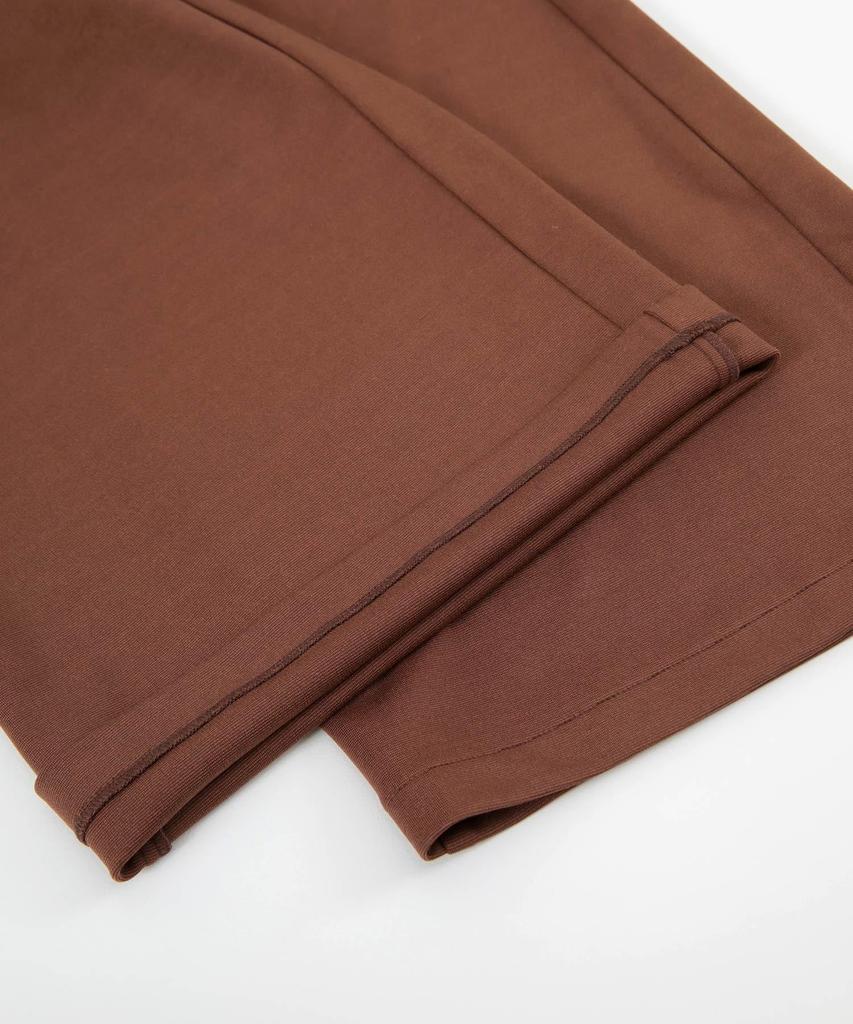 Бесшовные брюки с эластичной талией DBXM0451 Женские, максимальная длина, широкие, сзади, Черные,