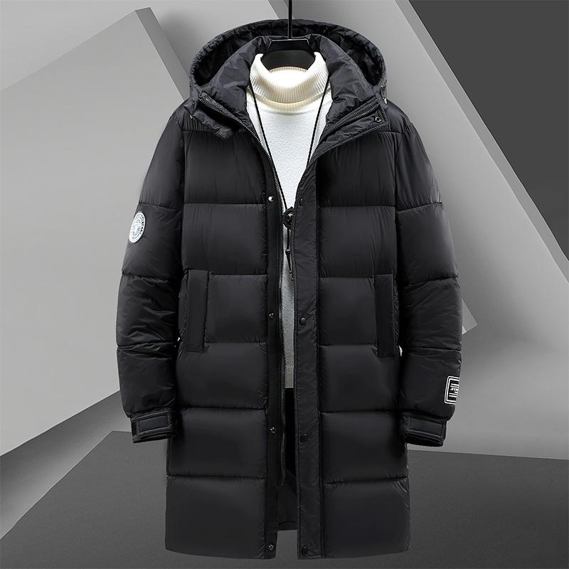 Men's Winter Jacket Warm Cotton Down Hooded Parka Men Windbreaker Padded Long Padding Coat