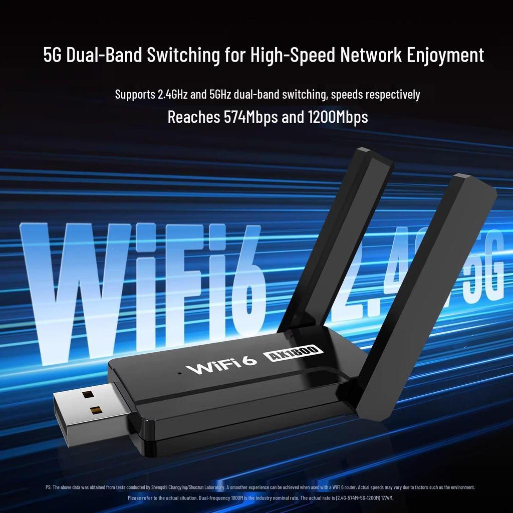Двухдиапазонная гигабитная беспроводная сетевая карта WiFi 6 для настольных компьютеров и ноутбуков