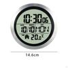 14.6 Cm Bathroom Digital Wall Clock with Suction Cup, LCD Display, Dustproof, Lightweight,
