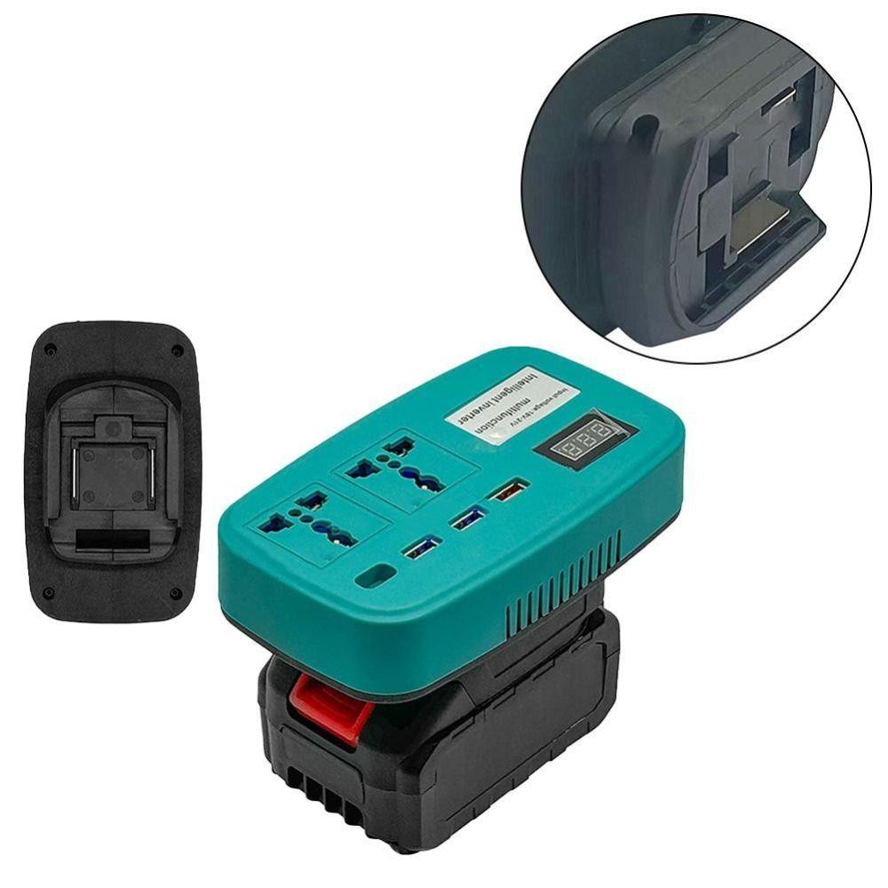 Компактный литиевый аккумуляторный инвертор DC 21 В в 220 В Высокомощный преобразователь напряжения Трансформатор Умный многофункциональный аккумуляторный инвертор