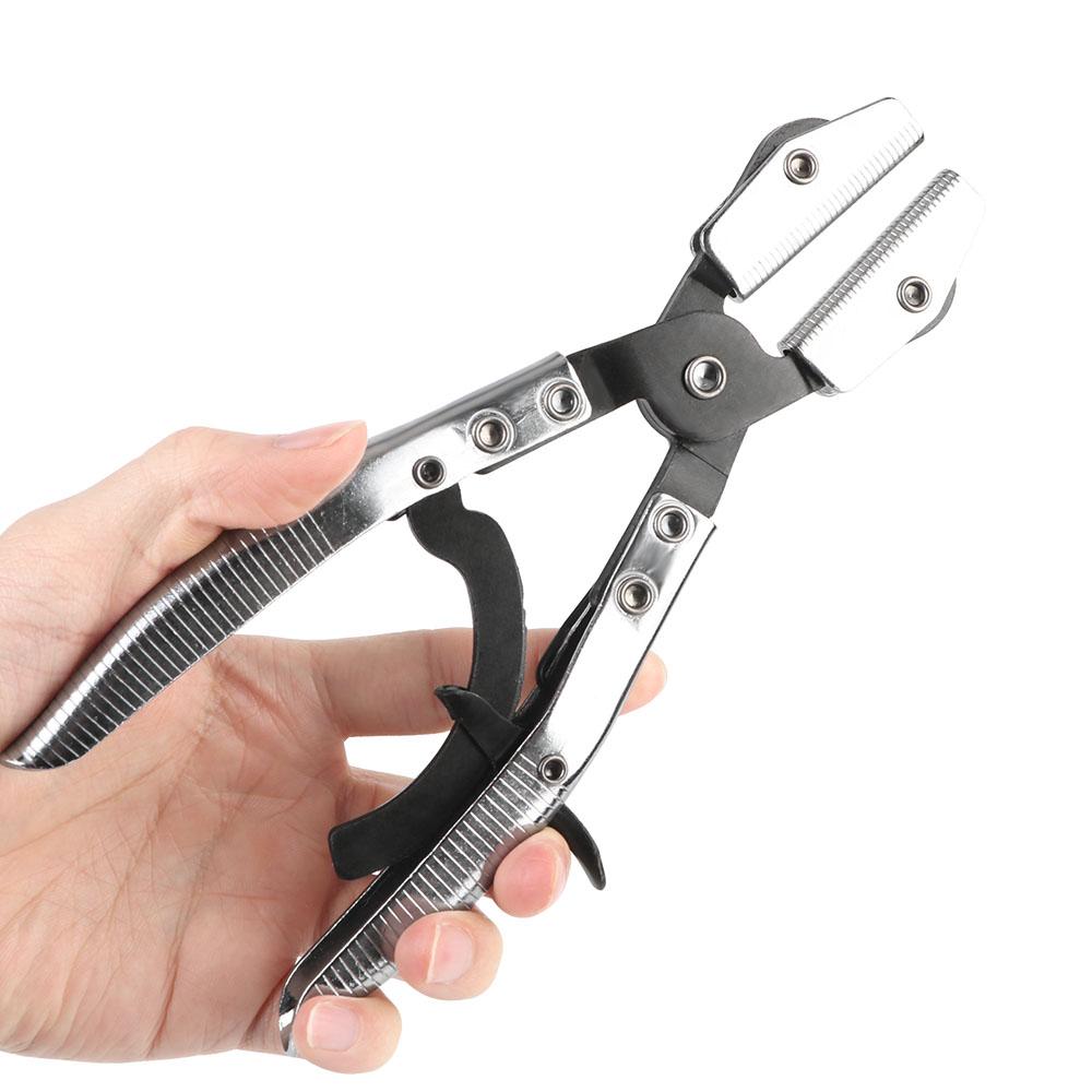 3Pcs Flat Mouth Pliers Car Oil Pipe Sealing Pliers Fuel Hose Pinch Off Pliers Automatic Lock Length Garage Tools Repairing Set