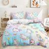 Three-Piece Cute Unicorn Quilt Cover Two-Piece Bedding Kit Cartoon Pillowcase