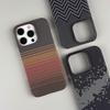 Магнитный чехол из кевлара для iPhone 17 Pro Max - Дизайн «Закатные горы», Тонкий, Легкий, Защита от падений