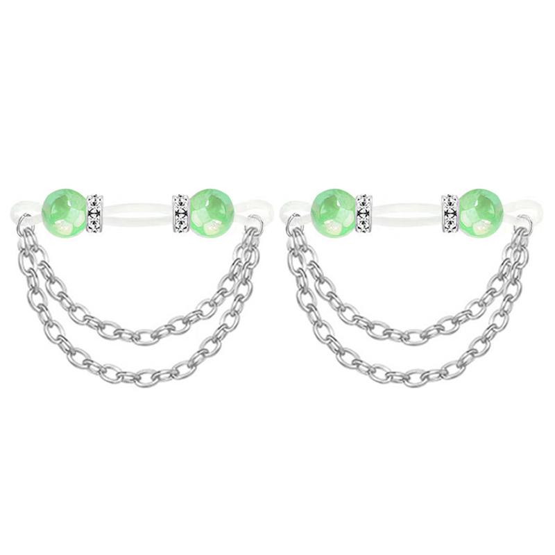 1 пара милых колец для сосков без прокола, манжеты для сосков, имитация пирсинга сосков, украшения