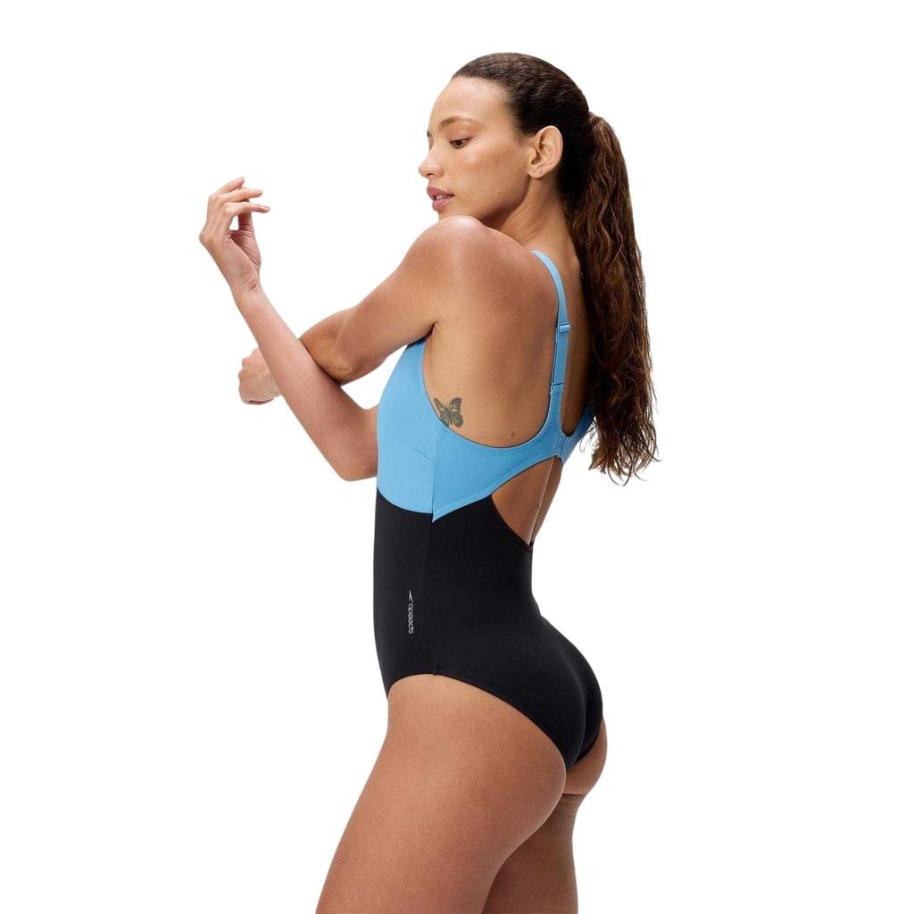 Speedo Womens/Ladies Colour Block One Piece Swimsuit